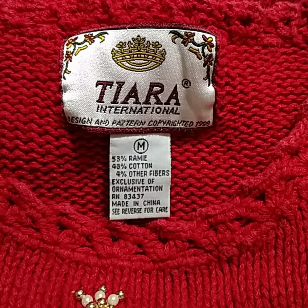 Christmas xmas tree holiday sweater medium - Picture 7 of 8